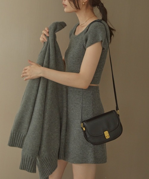 ACYM(アシーム)の「Betty mini skirt SET(ワンピース・レディース・ブラック/グレー/ベージュ・FREE)」の16枚目の写真