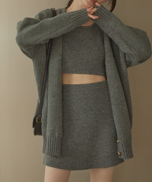 ACYM(アシーム)の「Betty mini skirt SET(ワンピース・レディース・ブラック/グレー/ベージュ・FREE)」の19枚目の写真