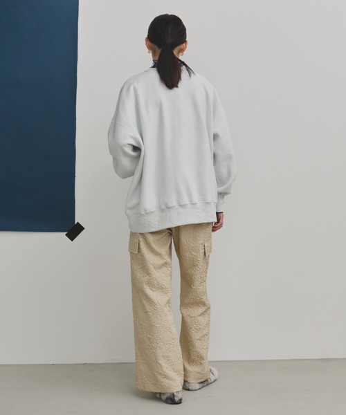 MERLOT（メルロー）の「オーバーサイズロゴプリントスウェット（スウェット・レディース・グレー/ブルー/イエロー・FREE）」の14枚目の写真