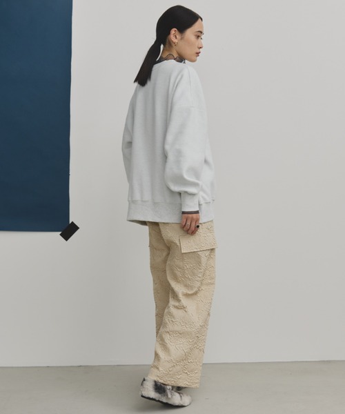 MERLOT（メルロー）の「オーバーサイズロゴプリントスウェット（スウェット・レディース・グレー/ブルー/イエロー・FREE）」の15枚目の写真