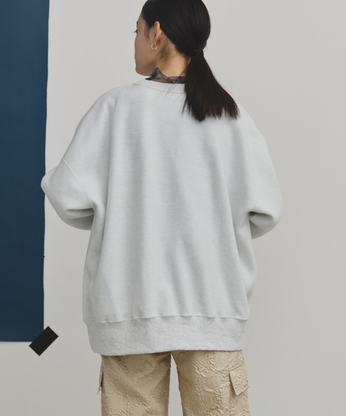 MERLOT（メルロー）の「オーバーサイズロゴプリントスウェット（スウェット・レディース・グレー/ブルー/イエロー・FREE）」の10枚目の写真