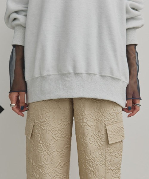 MERLOT（メルロー）の「オーバーサイズロゴプリントスウェット（スウェット・レディース・グレー/ブルー/イエロー・FREE）」の17枚目の写真