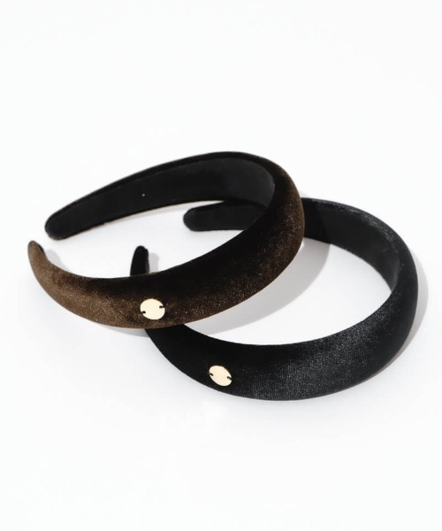 flower（フラワー）の「チャームベロアカチューシャ（カチューシャ・レディース・ブラウン/ブラック・FREE）」の9枚目の写真