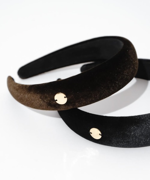 flower（フラワー）の「チャームベロアカチューシャ（カチューシャ・レディース・ブラウン/ブラック・FREE）」の10枚目の写真