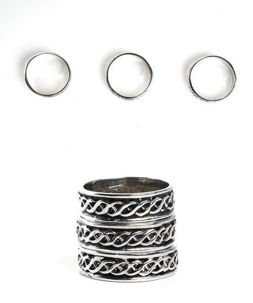 jiggys shop（ジギーズショップ）の「編み柄リング指輪（リング・メンズ・シルバー・LARGE/MEDIUM/SMALL）」の3枚目の写真