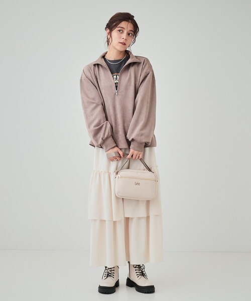 専用☆前ファスナーポケットバッグ☆ ジョリーフルール Lee別注】フロントファスナーポケットショルダーバッグ