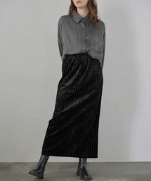 【MINERTE】velour lace long skirt / ベロアレースロングスカート