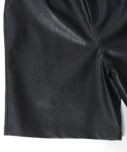 Salong hameu（サロン ハミュー）の「ワイドシルエット フェイクレザーハーフパンツ メンズ レディース/合皮/PU（その他パンツ・メンズ・ブラック・M/L）」の21枚目の写真