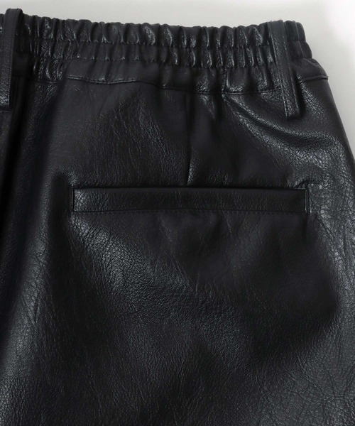 Salong hameu（サロン ハミュー）の「ワイドシルエット フェイクレザーハーフパンツ メンズ レディース/合皮/PU（その他パンツ・メンズ・ブラック・M/L）」の20枚目の写真