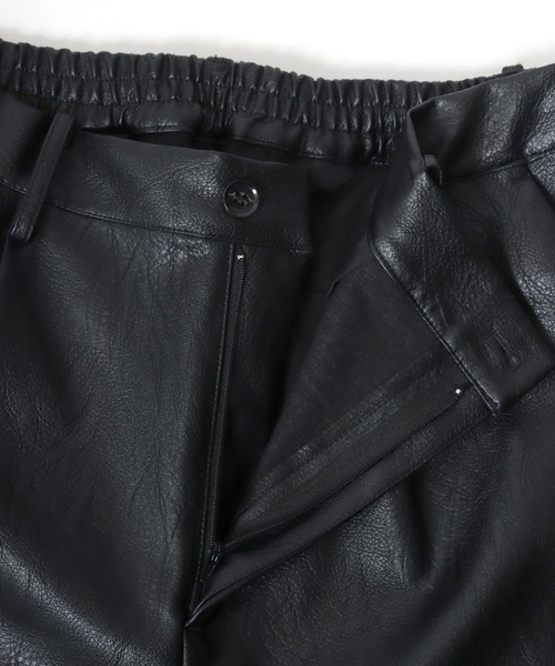 Salong hameu（サロン ハミュー）の「ワイドシルエット フェイクレザーハーフパンツ メンズ レディース/合皮/PU（その他パンツ・メンズ・ブラック・M/L）」の17枚目の写真