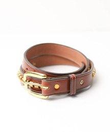 TORY LEATHER | ●TORY LEATHER●1" Bridle Leather Clincher Belt Featuring metal clinchers down the center(ベルト)