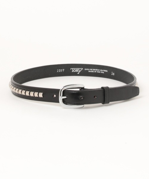 TORY LEATHER（トリーレザー）の「●TORY LEATHER●1" Bridle Leather Clincher Belt Featuring metal clinchers down the center（ベルト・レディース・ブラウン/ブラック・28inch/30inch/32inch）」の5枚目の写真