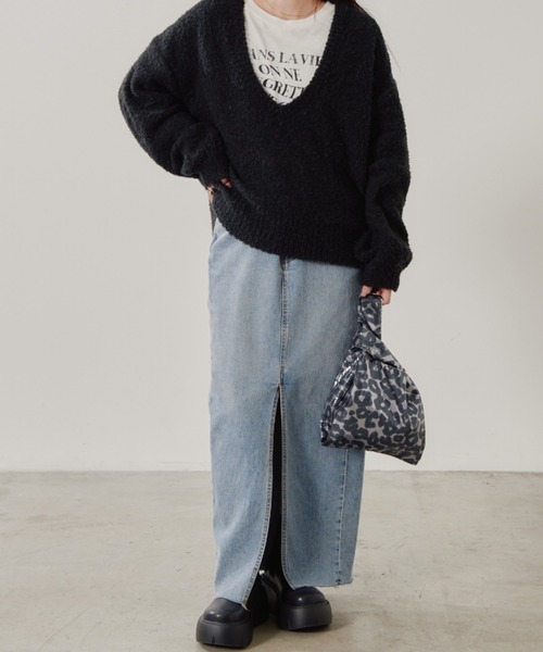 CIAOPANIC TYPY(チャオパニックティピー)の「カラビナ付きアソート柄プリントスパンコールBAG(トートバッグ・レディース・ブラウン/ブラック/シルバー/グレー・ONE SIZE)」の20枚目の写真