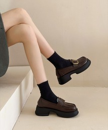WEGO(ウィゴー)のWEGO/ベルト付き厚底ローファー(ローファー)