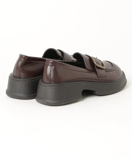 WEGO(ウィゴー)の「WEGO/ベルト付き厚底ローファー(ローファー・レディース・ブラック/ブラウン・MEDIUM/LARGE)」の17枚目の写真