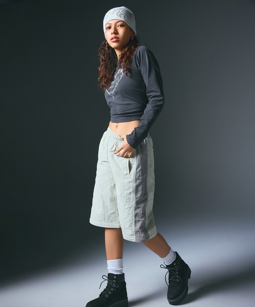 BARBED WIRE HEART L/S BABY TEE（Tシャツ/カットソー）｜X-girl（エックスガール）