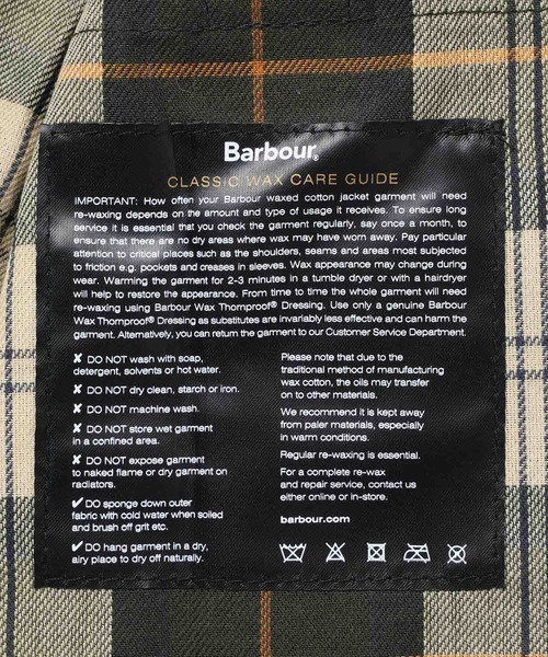 Barbour（バブアー）の「【 Barbour / バブアー 】BEAUFORT WAX JACKET（ブルゾン・メンズ・カーキ/ブラック・38/40/42）」の16枚目の写真
