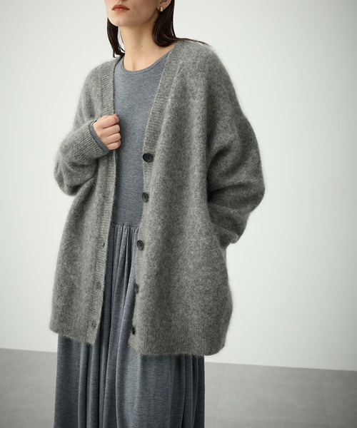N.O.R.C（ノーク）の「キッドモヘアシャギーニットカーディガン