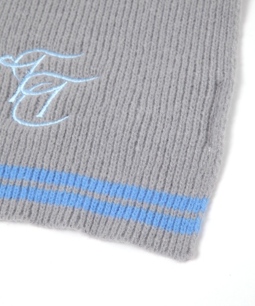 3.3 Field Trip （3.3フィールドトリップ）の「【UNISEX】3.3 Field Trip／リブロゴマフラー（マフラー・レディース・グレー/ブラック・0）」の6枚目の写真