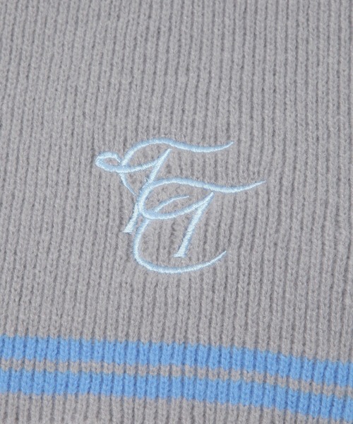 3.3 Field Trip （3.3フィールドトリップ）の「【UNISEX】3.3 Field Trip／リブロゴマフラー（マフラー・レディース・グレー/ブラック・0）」の7枚目の写真