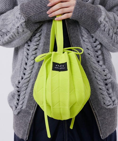 PEIEN/ペイエン】ORIKAMI Knit Bag/ニットバッグ（ハンドバッグ