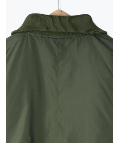 ehka sopo(エヘカソポ)の「バルーンジャケット(ノーカラージャケット・レディース・ブラック/カーキ・F)」の10枚目の写真
