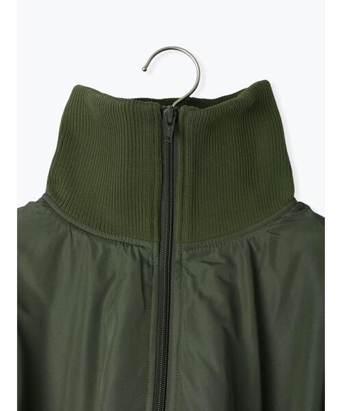 ehka sopo(エヘカソポ)の「バルーンジャケット(ノーカラージャケット・レディース・ブラック/カーキ・F)」の4枚目の写真