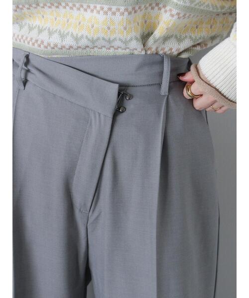 ehka sopo（エヘカソポ）の「クロスウエストスラックス（その他パンツ・レディース・カーキ/グレー/ブラック・F）」の14枚目の写真