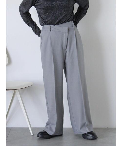 ehka sopo（エヘカソポ）の「クロスウエストスラックス（その他パンツ・レディース・カーキ/グレー/ブラック・F）」の15枚目の写真