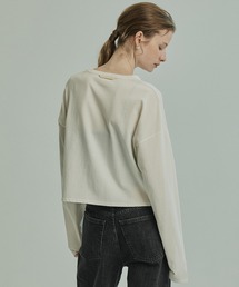 【ZOZO限定予約受付中】コットンクロップドロンTEE