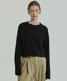 PUBLIC TOKYO | コットンクロップドロンTEE(Tシャツ/カットソー)