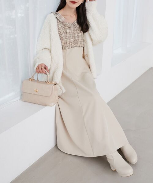 MAJESTIC LEGON（マジェスティックレゴン）の「クラシカルハンドバッグ（ハンドバッグ・レディース・ベージュ/ブラック・FREE）」の9枚目の写真