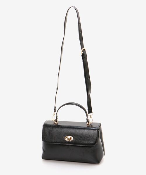 MAJESTIC LEGON（マジェスティックレゴン）の「クラシカルハンドバッグ（ハンドバッグ・レディース・ベージュ/ブラック・FREE）」の3枚目の写真