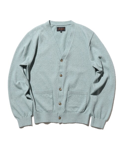 BEAMS PLUS(ビームスプラス)の「ブークレ カーディガン(カーディガン/ボレロ・メンズ・オリーブ/サックスブルー/ベージュ/オレンジ・M/XL/S/L)」の3枚目の写真