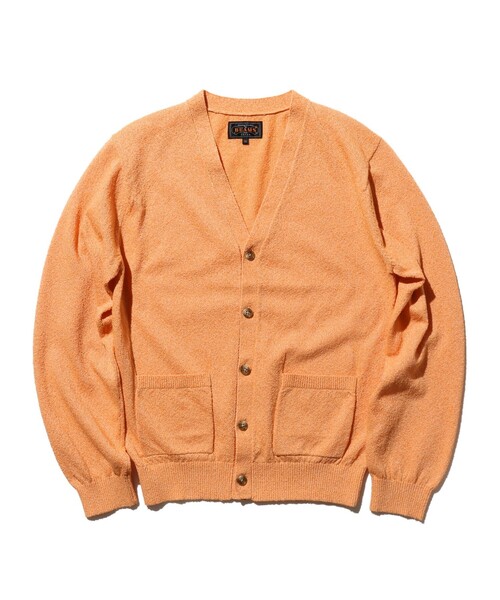 BEAMS PLUS(ビームスプラス)の「ブークレ カーディガン(カーディガン/ボレロ・メンズ・オリーブ/サックスブルー/ベージュ/オレンジ・M/XL/S/L)」の4枚目の写真