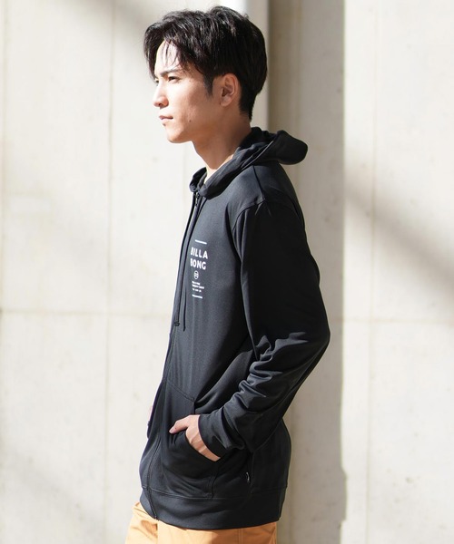 BILLABONG - ビラボン ジップ フーディ Lサイズ ブラック 黒 パーカ 長袖 ラッシュガード BILLABONG ビラボン レディース 長袖ラッシュガードパーカー ZIP