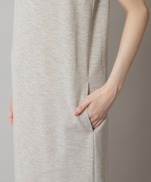 Munich（ミューニック）の「【防シワ】【イージーケア】ダブルフェイスジャージマキシワンピース（ワンピース・レディース・ベージュ/ブラック/キナリ・FREE）」の11枚目の写真