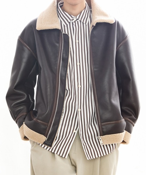 BALLAST ARK（バラストアーク）の「BALLAST ARK / バラストアーク：B-3 JKT：BA10-J003[AST]（ブルゾン・メンズ・ブラウン/ブラック・M/L）」の22枚目の写真