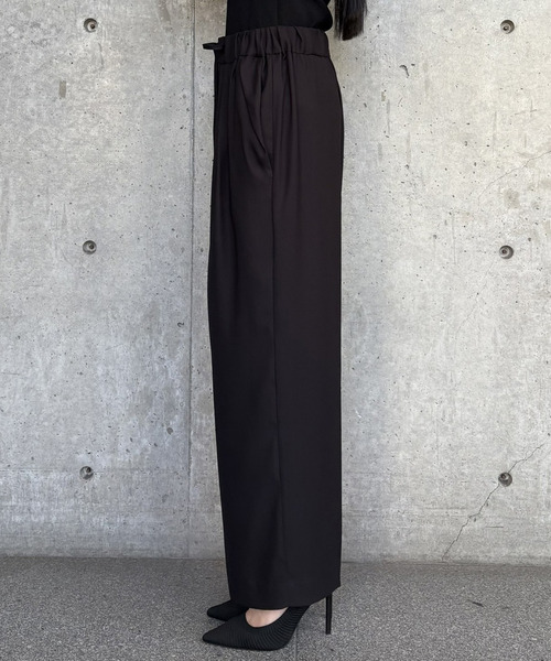 Tiara（ティアラ）の「フラップポケットドロストパンツ（その他パンツ・レディース・ブラック/ベージュ/ネイビー・3/2）」の18枚目の写真