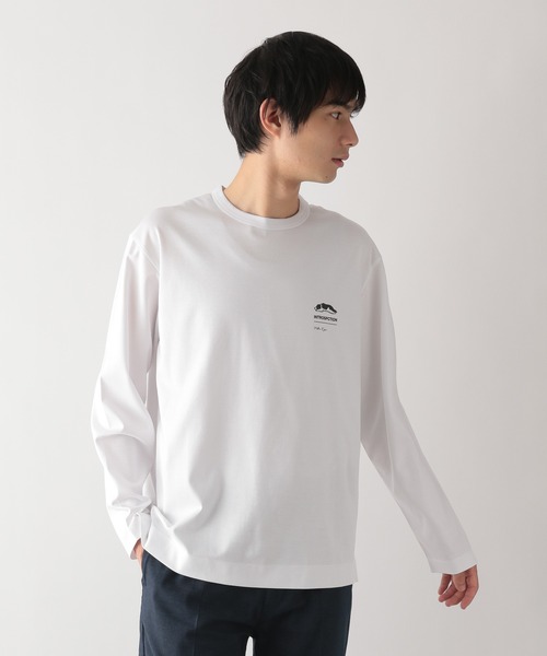 トップス mcsft リッチクリーンTEEプリント/長袖/147181（Tシャツ/カットソー