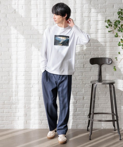 GLOBAL WORK(グローバルワーク)の「リッチクリーンTEEプリント/長袖/147181(Tシャツ/カットソー・メンズ・チャコールグレー/ホワイト系その他5/ホワイト系その他6/ホワイト系その他7/グレー系その他2/グレー系その他3/その他1/ホワイト系その他2/ホワイト系その他4/グレー系その他4/ホワイト系その他3/グレー・X-LARGE/SMALL/MEDIUM/LARGE/3XL/XX-LARGE/X-SMALL)」の16枚目の写真