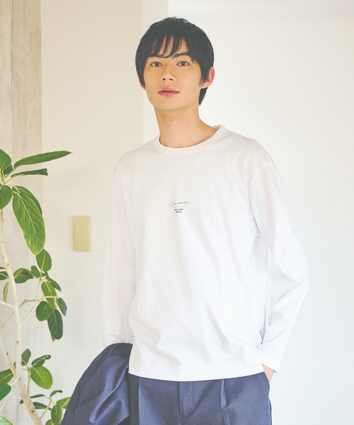 リッチクリーンTEEプリント/長袖/147181（Tシャツ/カットソー