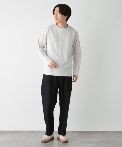 トップス mcsft リッチクリーンTEEプリント/長袖/147181（Tシャツ/カットソー