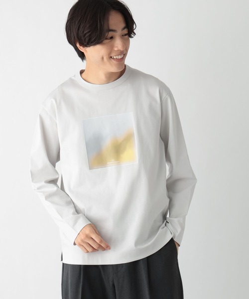 セール】リッチクリーンTEEプリント/長袖/147181（Tシャツ