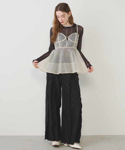 VIOLETTA(ヴィオレッタ)の「ロングファスナーナイロンパンツ(その他パンツ・レディース・ブラック/レッド・S/M)」の21枚目の写真