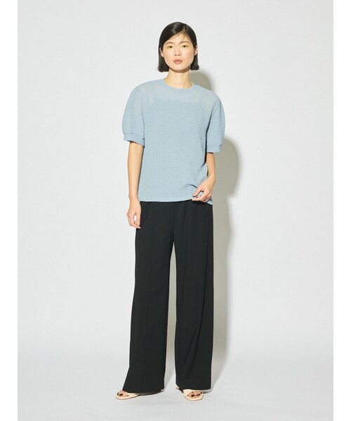 MIDIUMISOLID(ミディウミソリッド)の「MIDIUMISOLID for Ladies ストレッチストレートパンツ(その他パンツ・レディース・チャコールグレー/ブラック/グリーン・36/38)」の2枚目の写真