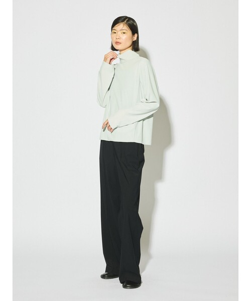 MIDIUMISOLID(ミディウミソリッド)の「MIDIUMISOLID for Ladies ストレッチストレートパンツ(その他パンツ・レディース・チャコールグレー/ブラック/グリーン・36/38)」の9枚目の写真