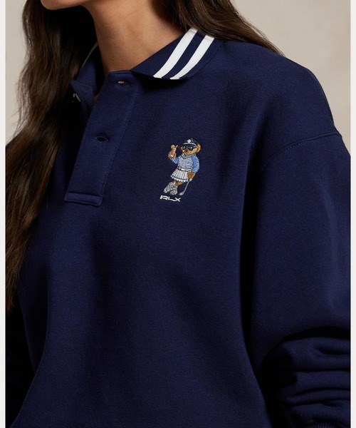 Polo ベア フリース ロングスリーブ ポロシャツ（ポロシャツ
