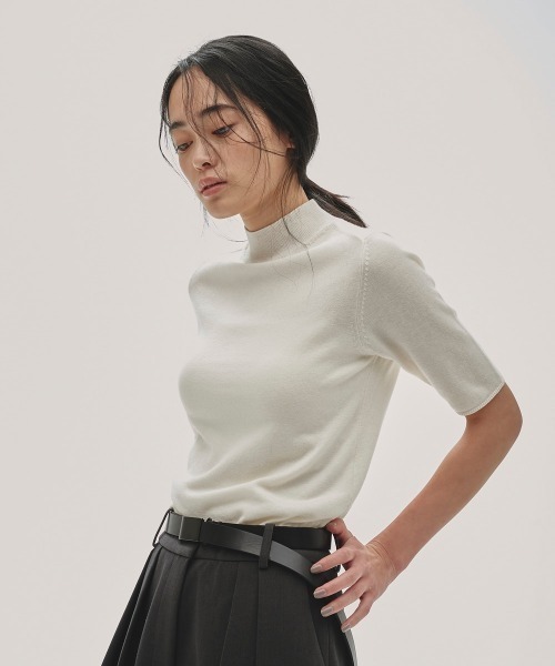 Halfsleeve Highgauge Knit（Tシャツ/カットソー）｜TODAYFUL