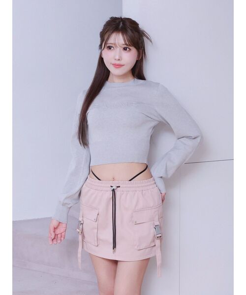 EATME（イートミー）の「ロゴニットプルオーバー（ニット/セーター・レディース・アイボリー/ライトグレー/ピンク・FREE）」の11枚目の写真